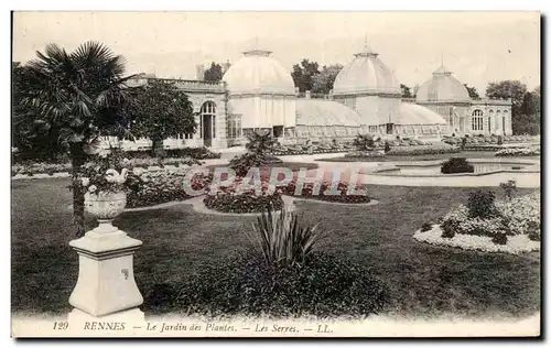 Ansichtskarte AK Rennes Le Jardin Des Plantes Les Serres