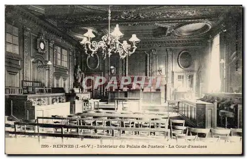 Cartes postales Rennes Interieur Du Palais De Justice La Cour D&#39Assises