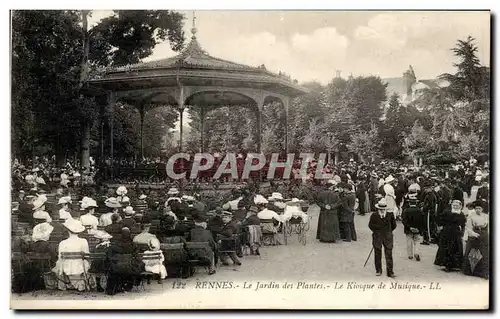 Ansichtskarte AK Rennes Le Jardin Des Plantes Le Kiosque de Musique