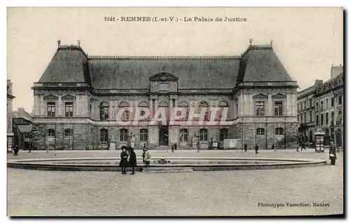 Cartes postales Rennes Le Palais De Justice