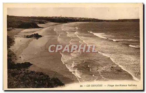 Ansichtskarte AK Le Conquet Plage des Blancs Sablons