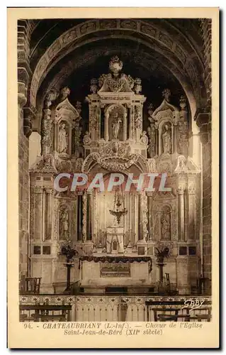 Cartes postales Chateaubriant Choeur de I&#39Eglise Saint Jean de Bere