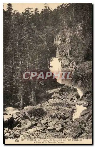 Cartes postales Cauterets Route de Cauterets au Pont d&#39Espagne