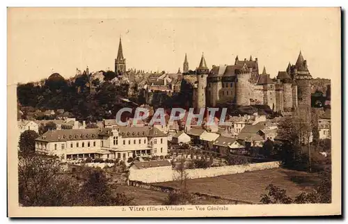 Cartes postales Vitre Vue Generale Chateau