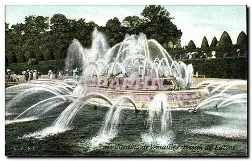 Ansichtskarte AK Jardins De Versailles Bassin De Latone