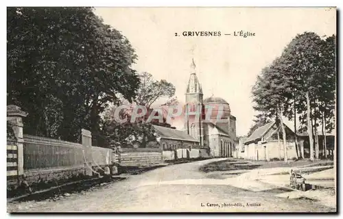 Cartes postales Grivesnes L'Eglise