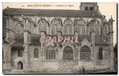 Cartes postales Brie Comte Robert L&#39Abside de L&#39Eglise