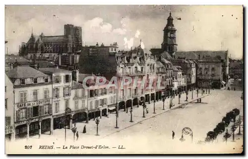 Cartes postales Reims La place Drouet d&#39Erlon