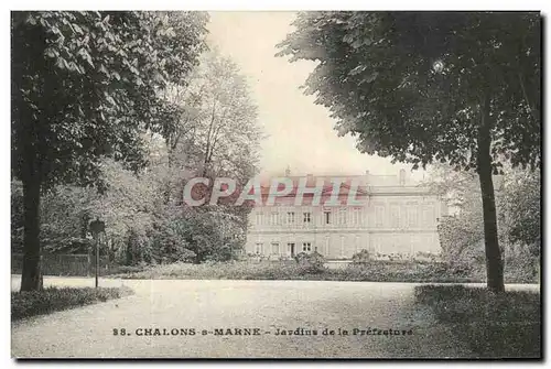 Cartes postales Chalons s Marne Jardins de la prefecture