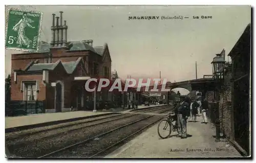 Ansichtskarte AK Malaunay Le Gare Train