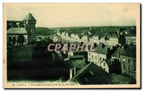 Cartes postales Laval Vue panoramique prise de la Perrine