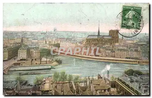 Cartes postales Paris Vue generale sur Notre Dame