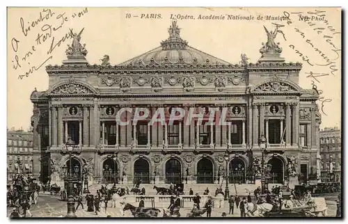 Ansichtskarte AK Paris L&#39Opera Academie Nationale de Musique