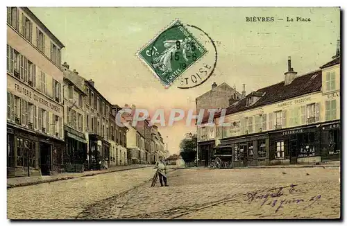 Cartes postales Bievres La Place (carte toilee) Velo