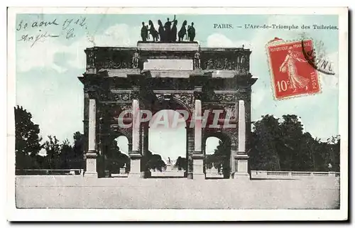 Ansichtskarte AK Paris L&#39Arc de Triomphe des Tuilleries Louvre