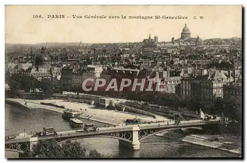 Ansichtskarte AK Paris Vue Generale vers la Montagne Ste Genevieve