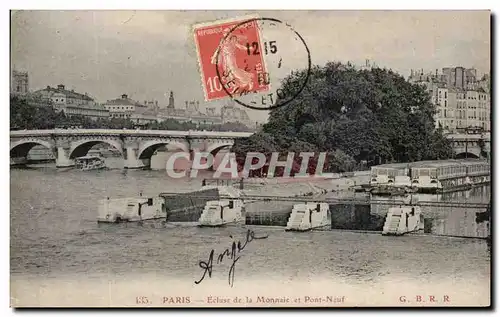 Ansichtskarte AK Paris Ecluse de la Monnaie et Pont Neuf