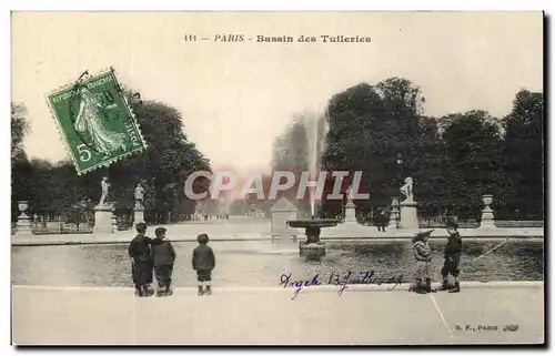 Ansichtskarte AK Paris Bassin des Tuileries Enfants