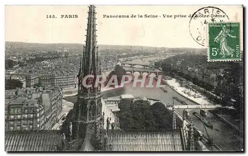 Ansichtskarte AK Paris Panorama De La Seine Vue Prise De Notre Dame