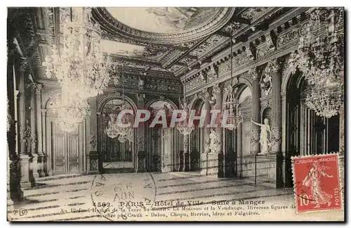 Cartes postales Paris Hotel De Ville Salle A Manger