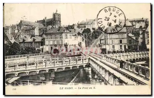 Cartes postales Le Mans Le Pont en X