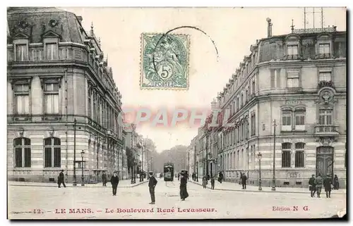 Ansichtskarte AK Le Mans Le Boulevard Rene Levasseur