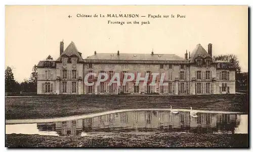 Ansichtskarte AK Chateau de la Malmaison Facade sur le Parc Cygnes