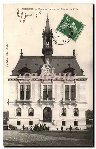 Ansichtskarte AK Corbeil Facade du nouvel Hotel de Ville