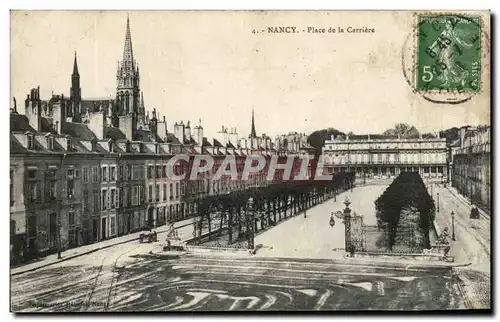 Cartes postales Nancy Place de la Carriere