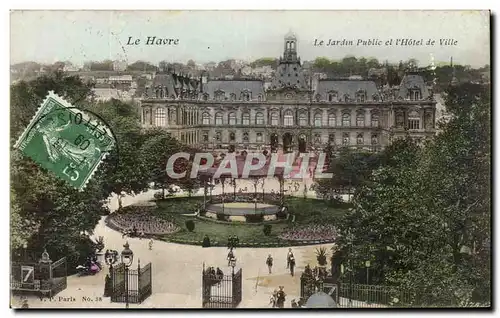 Cartes postales Le Havre Le Jardin Et l&#39Hotel De Ville