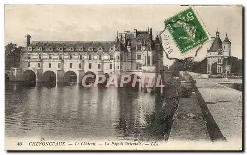 Cartes postales Chenonceaux Le Chateau La Facade Orientale