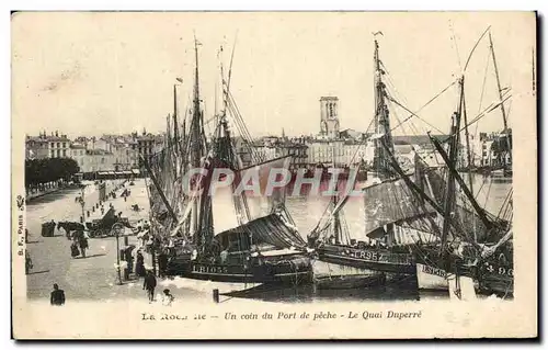 Ansichtskarte AK La Rochelle Un Coin Du Port De Peche Le quai Duperre Bateaux de peche