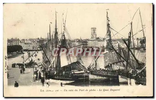 Cartes postales La Rochelle Un Coin Du Port De Peche Le quai Duperre Bateaux de peche