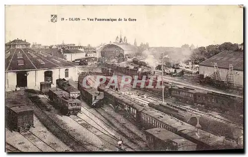 Cartes postales Dijon Vue Panoramique De La Gare Train TOP