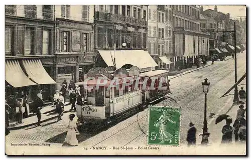 Ansichtskarte AK Nancy Rue St Jean Point Central Tramway