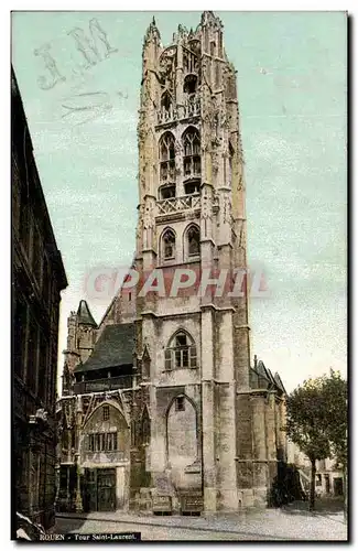 Cartes postales Rouen Tour Saint laurent