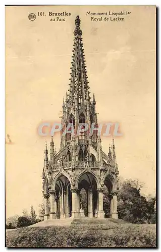Cartes postales Bruxelles au parc Monument Leopold 1er Royal de Laeken