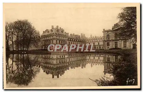 Cartes postales Fontainebleau le Palais Facade sur l&#39Etang des Carpes