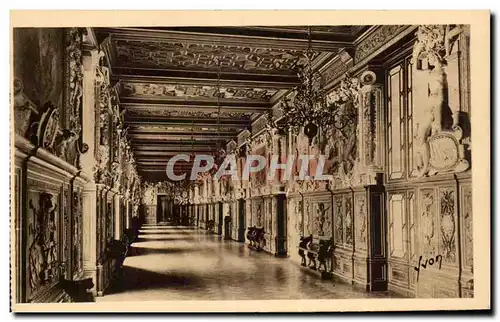 Ansichtskarte AK Fontainebleau Le Palais Galerie Francois 1er