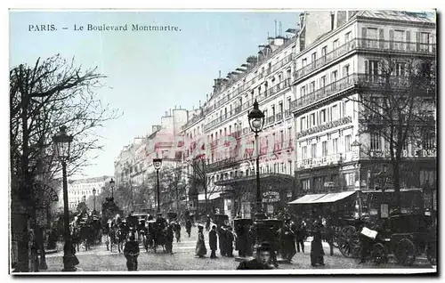 Cartes postales Paris Le Boulevard Montmartre