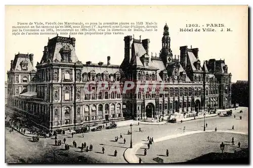 Cartes postales Paris Hotel De Ville