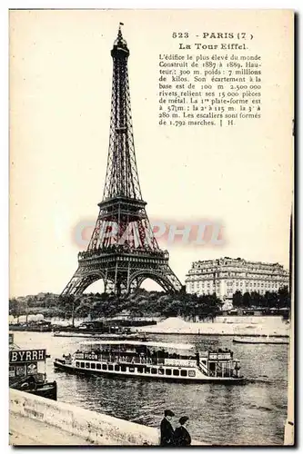 Cartes postales Paris La Tour Eiffel Peniche