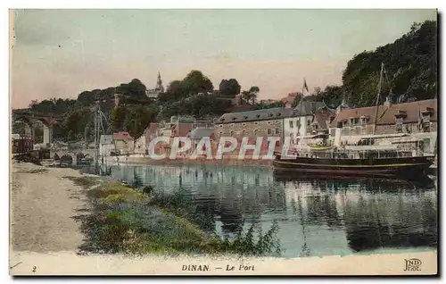 Cartes postales Dinan Le Port Bateau