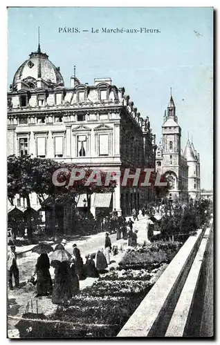 Cartes postales Paris Le Marche Aux Fleurs