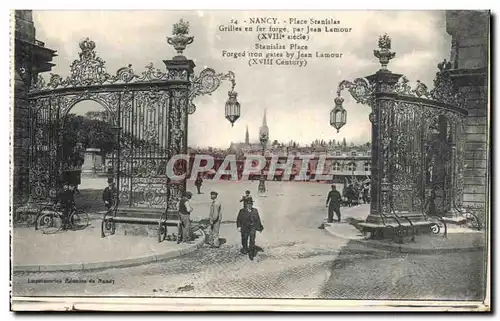 Cartes postales Nancy Place Stanislas Grilles En Fer Forge Par Jean Lamour