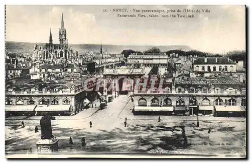 Cartes postales Nancy vue Panoramique Prise De L&#39Hotel De Ville