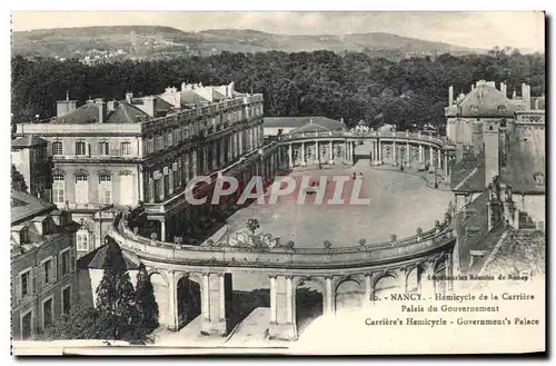 Cartes postales Nancy Hemicycle De La Carriere Palais Du Gouvernement