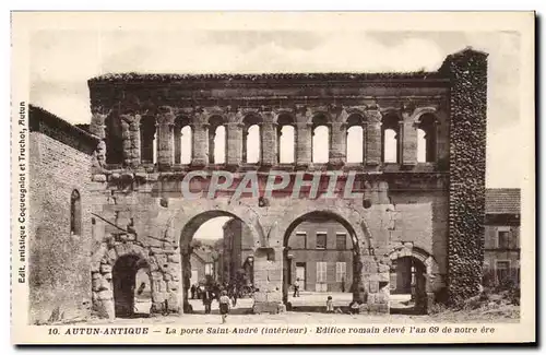 Cartes postales Autun Antique La Porte Saint Andre