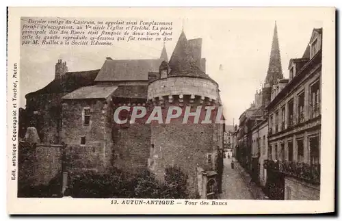 Ansichtskarte AK Autun Antique Tour Des Bancs