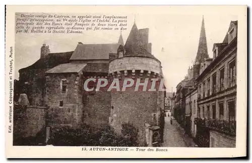Cartes postales Autun Antique Tour Des Bancs